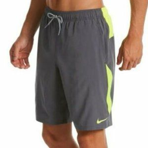 NWT Nike Swim Men's Contend Volley Swim Short, Iron Grey, Size XL, MSRP $54.00
